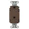 Hubbell Wiring Device-Kellems Straight Blade Receptacle, 5-15R, 15 A, 125V AC, 2 Pole, 3 Wire, Flush Mount, Grounded DR15WRTR - alternate 3